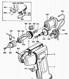 Black & Decker P8520K DRILL spare parts