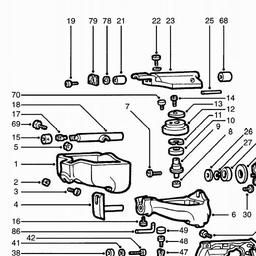 Black & Decker P4801 CUT SAW spare parts