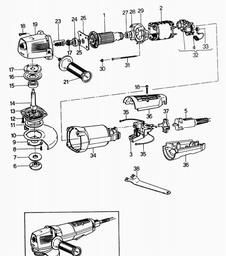Black & Decker DN11 SANDER/GRINDER spare parts