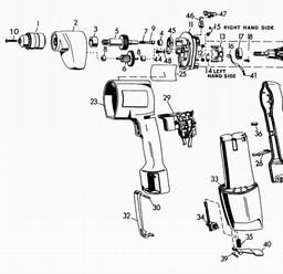Black & Decker 5921 CORDLESS DRILL spare parts