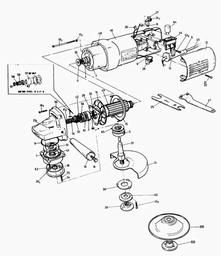 Black & Decker SAG500 ANGLE GRINDER spare parts