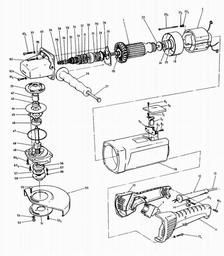 Black & Decker P5902 ANGLE GRINDER spare parts