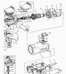 Black & Decker GRINDERS ANGLE GRINDER spare parts