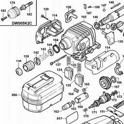 DeWalt DW005K spare parts