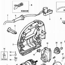 Black & Decker KS631 JIGSAW spare parts