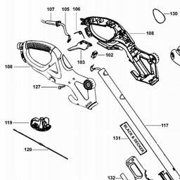 Black & Decker GL680 STRING TRIMMER spare parts