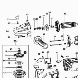 Black & Decker KG2000 ANGLE GRINDER spare parts