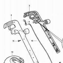 Black & Decker GL544 STRING TRIMMER spare parts