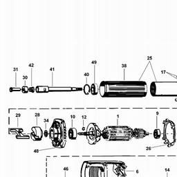DeWalt DW887 spare parts