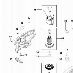 Black & Decker XTA90EK RANDOM ORBIT SANDER spare parts
