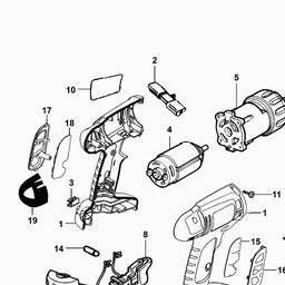 Black & Decker KC12GT CORDLESS DRILL spare parts