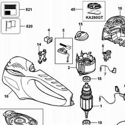 Black & Decker KA226 SANDER spare parts