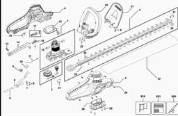 Black & Decker GT7030 HEDGETRIMMER spare parts