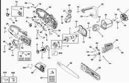 Black & Decker GK2235 CHAINSAW spare parts
