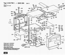 Bosch Surface/thickness Planer SHO 280 spare parts