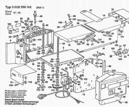 Bosch Surface/thickness Planer SHO 280 spare parts