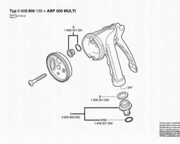 Bosch Spray ABP 500 MULTI spare parts