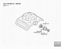 Bosch Spray Sprinkler AKR 80 spare parts