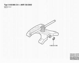 Bosch Circular Sprinklers AKR 125 DUO spare parts