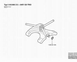 Bosch Circular Sprinklers AKR 120 TRIO spare parts