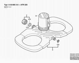 Bosch Oscillating Sprinklers ATR 320 spare parts