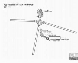Bosch Impulse Sprinkter AIR 500 TRIPOD spare parts
