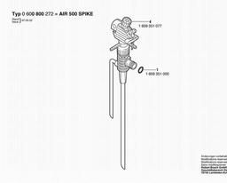 Bosch Impulse Sprinkter AIR 500 SPIKE spare parts