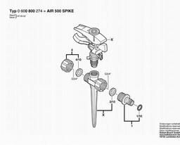 Bosch Impulse Sprinkter AIR 500 SPIKE spare parts