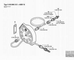 Bosch Hose Cassette ASB 15 spare parts
