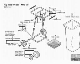 Bosch Compost Cart AKW 450 spare parts