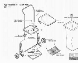 Bosch Compost Cart AGW 70 D spare parts