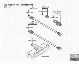 Bosch Cleaning Brush AWB 120 SOFT spare parts
