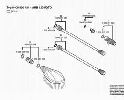 Bosch Car-wash Set ARB 120 ROTO spare parts