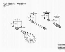 Bosch Car-wash Set ARB 30 ROTO spare parts