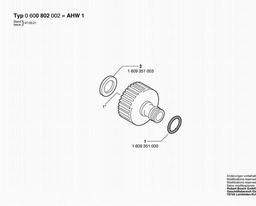 Bosch Tap Connection Piece AHW 1 spare parts