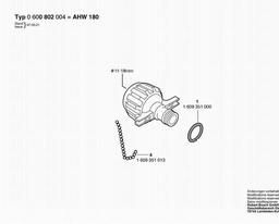 Bosch Tap Connection Piece AHW 180 spare parts