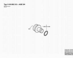 Bosch Connecting Piece AGE 3/4 spare parts