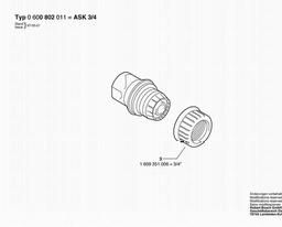 Bosch Hose Coupling ASK 3/4 spare parts