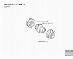 Bosch Hose Repair Connector ASR 1/2 spare parts