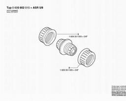 Bosch Hose Repair Connector ASR 5/8 spare parts