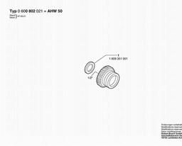 Bosch Adapter AHW 50 spare parts