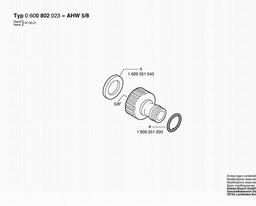 Bosch Tap Connection Piece AHW 5/8 spare parts
