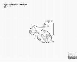 Bosch Adapter AHW 200 spare parts