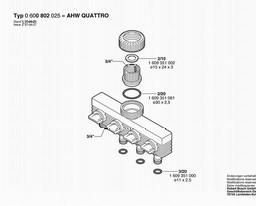 Bosch Tap Connection Piece AHW QUATTRO spare parts