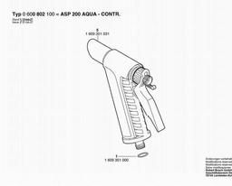 Bosch Spray Gun ASP 200 AQUA-CONTR. spare parts