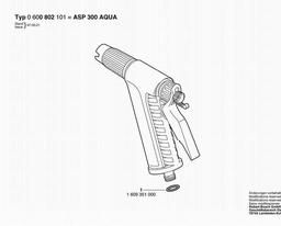 Bosch Spray Gun ASP 300 AQUA-CONTR. spare parts