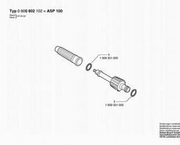 Bosch Spraying Nozzle ASP 100 spare parts
