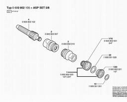 Bosch Basic Set ASP SET 5/8 spare parts