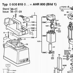 Bosch High Pressure Cleaner AHR 800 spare parts
