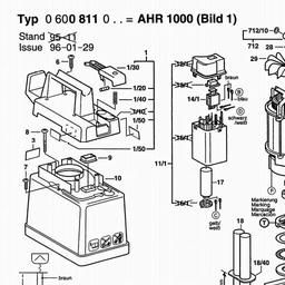 Bosch High Pressure Cleaner AHR 1000 spare parts